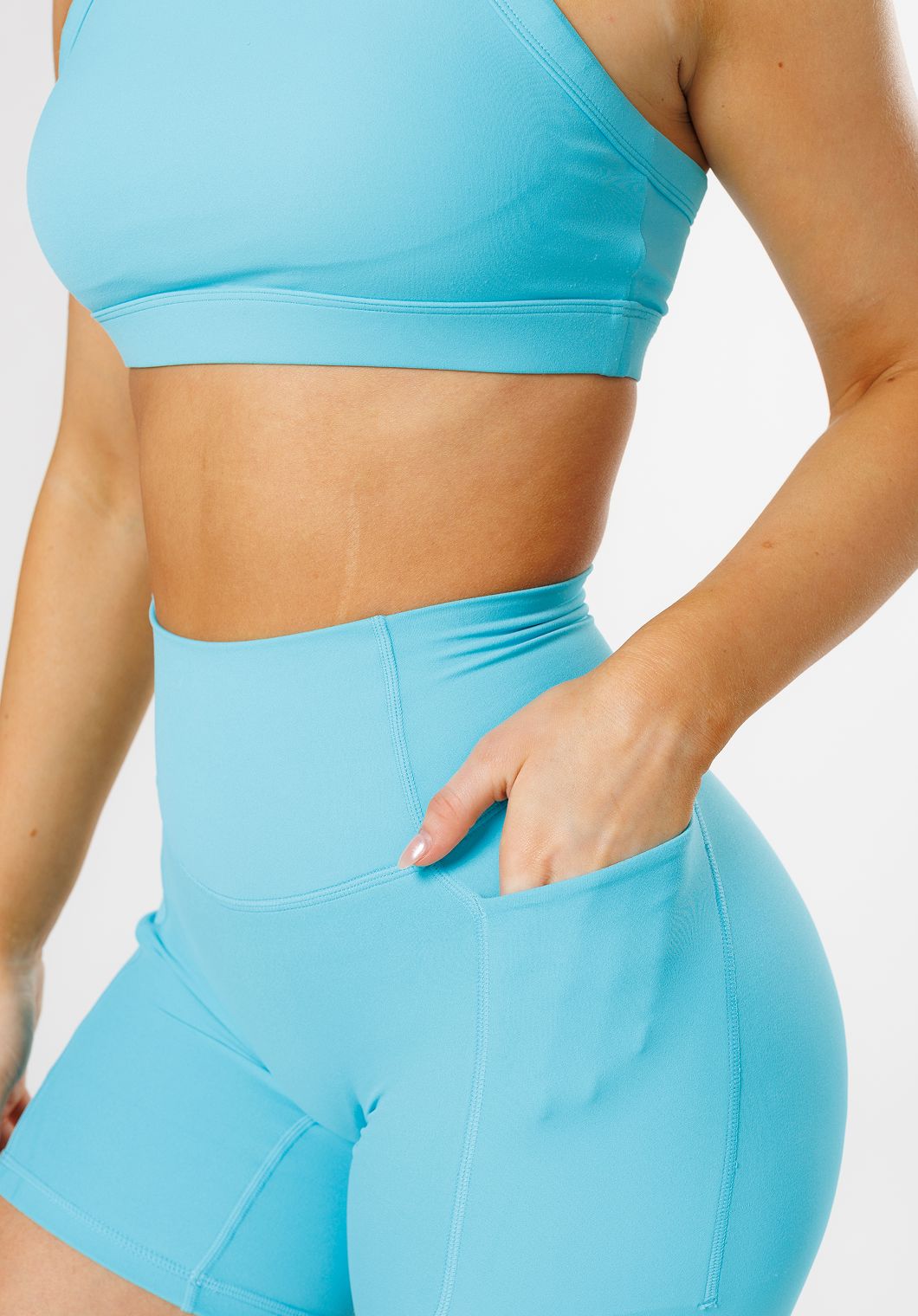 RecStretch Empower High-Rise Sculptseam® Plus Pocket Short 6” Juicy