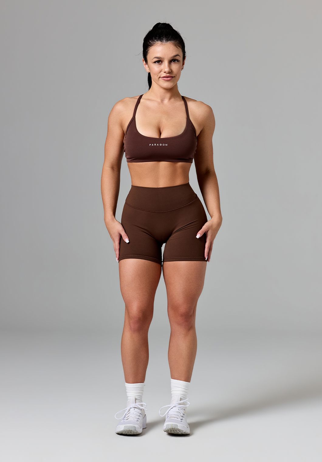 RecStretch™ Limitless Crossback Sports Bra Walnut
