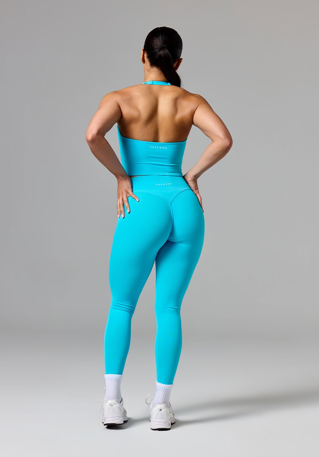 RecStretch™ SmoothHold™ Unbound Halter Top Azure