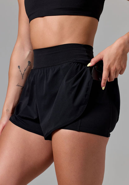 AirLift™ Sport Motion High-Rise Track Short Black