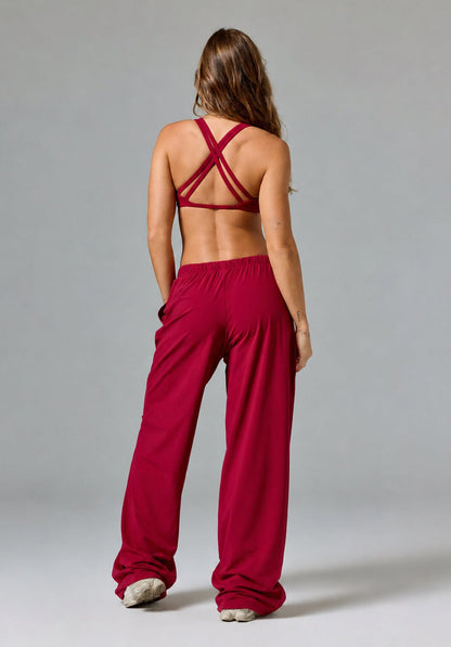 Airlift™ ShapeLock™ Float Mid-Rise Straight Leg Pant Red Amaranth