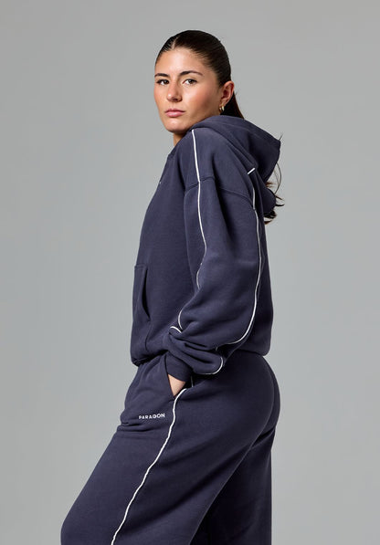 CloudEase™ Oversized Contrast Hoodie Charcoal