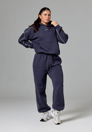 CloudEase™ Oversized Contrast Hoodie Charcoal
