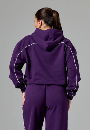 CloudEase™ Oversized Contrast Hoodie Jasmine