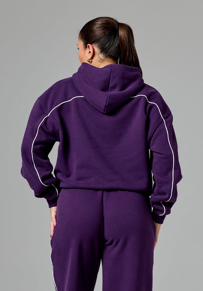 CloudEase™ Oversized Contrast Hoodie Jasmine
