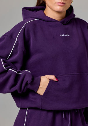 CloudEase™ Oversized Contrast Hoodie Jasmine