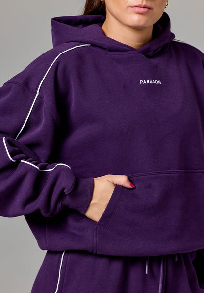 CloudEase™ Oversized Contrast Hoodie Jasmine