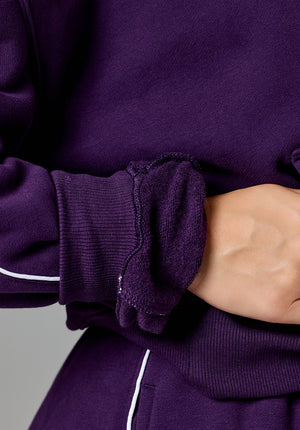 CloudEase™ Oversized Contrast Hoodie Jasmine