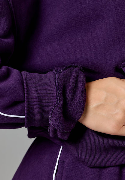 CloudEase™ Oversized Contrast Hoodie Jasmine