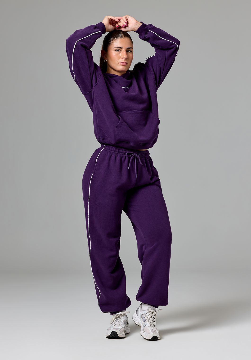 CloudEase™ Oversized Contrast Hoodie Jasmine