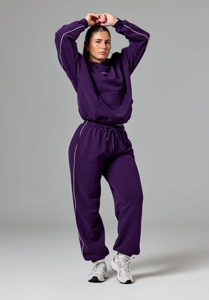 CloudEase™ Oversized Contrast Hoodie Jasmine