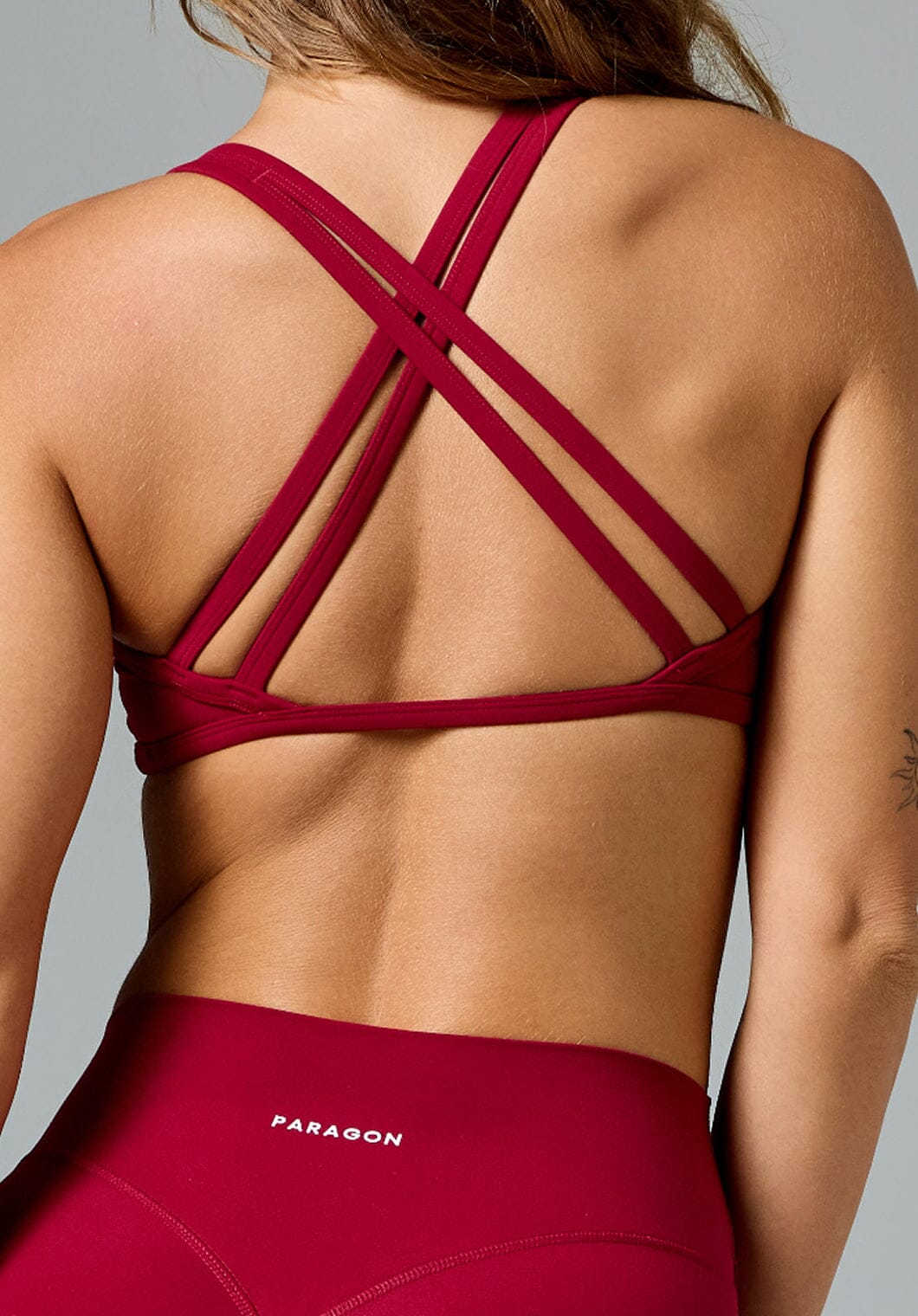 FormLux™ Contour Crossback Sports Bra Red Amaranth