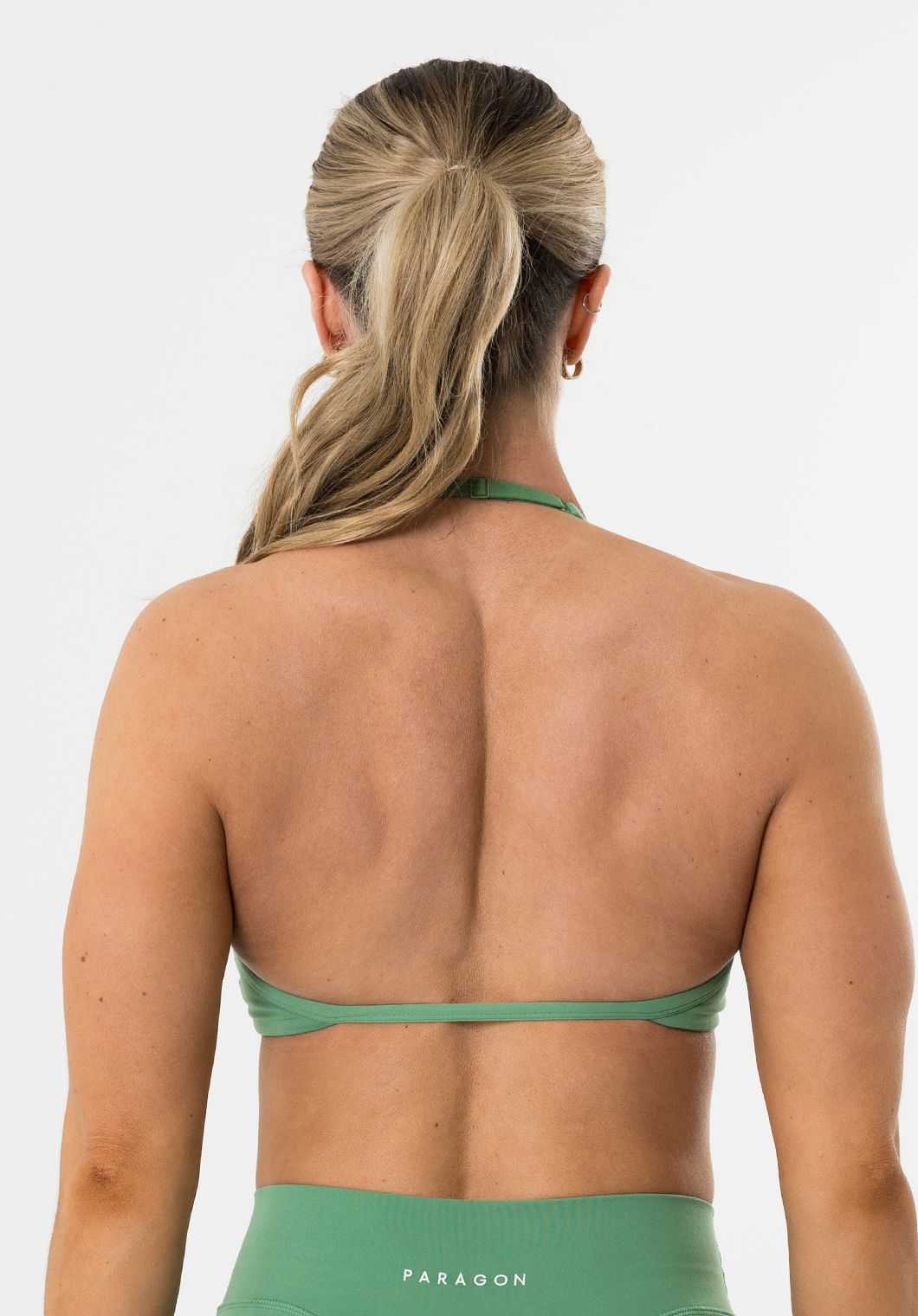 FormLux™ Enhance Halter Sports Bra Avocado