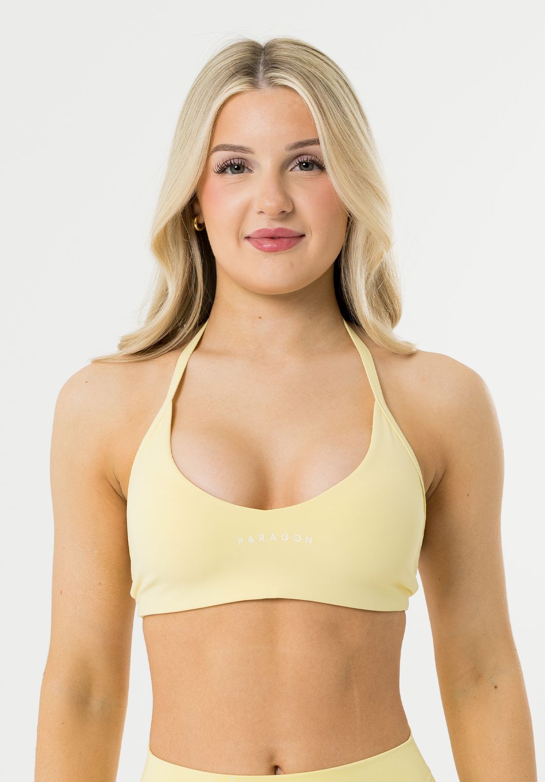 FormLux™ Enhance Halter Sports Bra Sunny