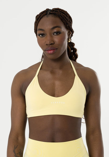 FormLux™ Enhance Halter Sports Bra Sunny