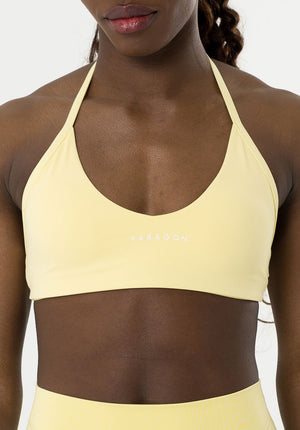 FormLux™ Enhance Halter Sports Bra Sunny