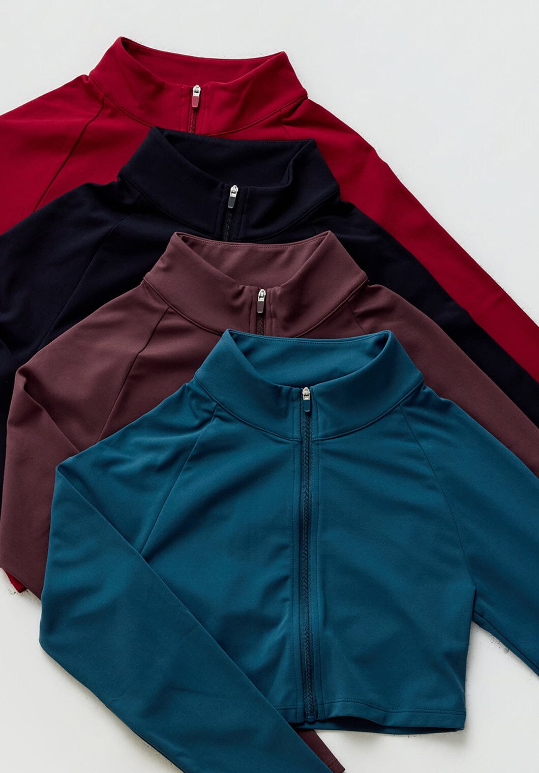 FormLux™ Fitted Crop Jacket Red Amaranth