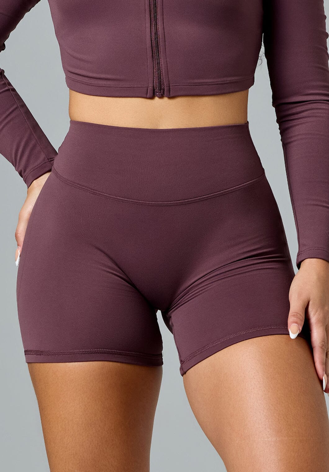 FormLux™ LiftTech™ Mid-Rise Short Cherry Cola