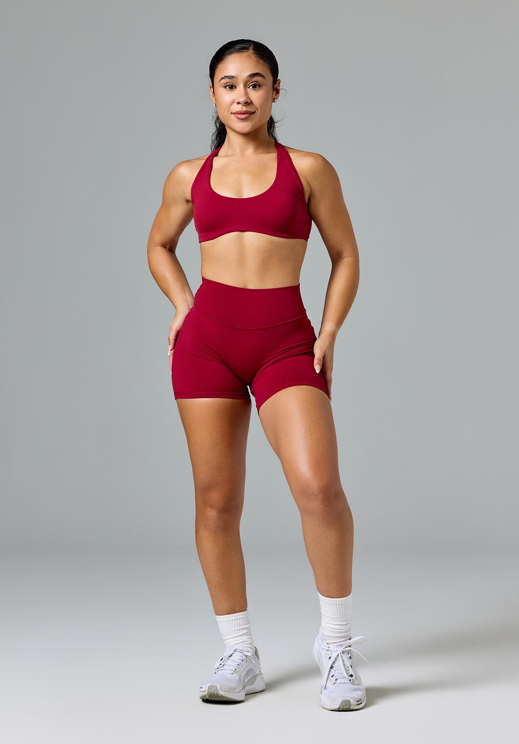FormLux™ LiftTech™ Mid-Rise Short Red Amaranth