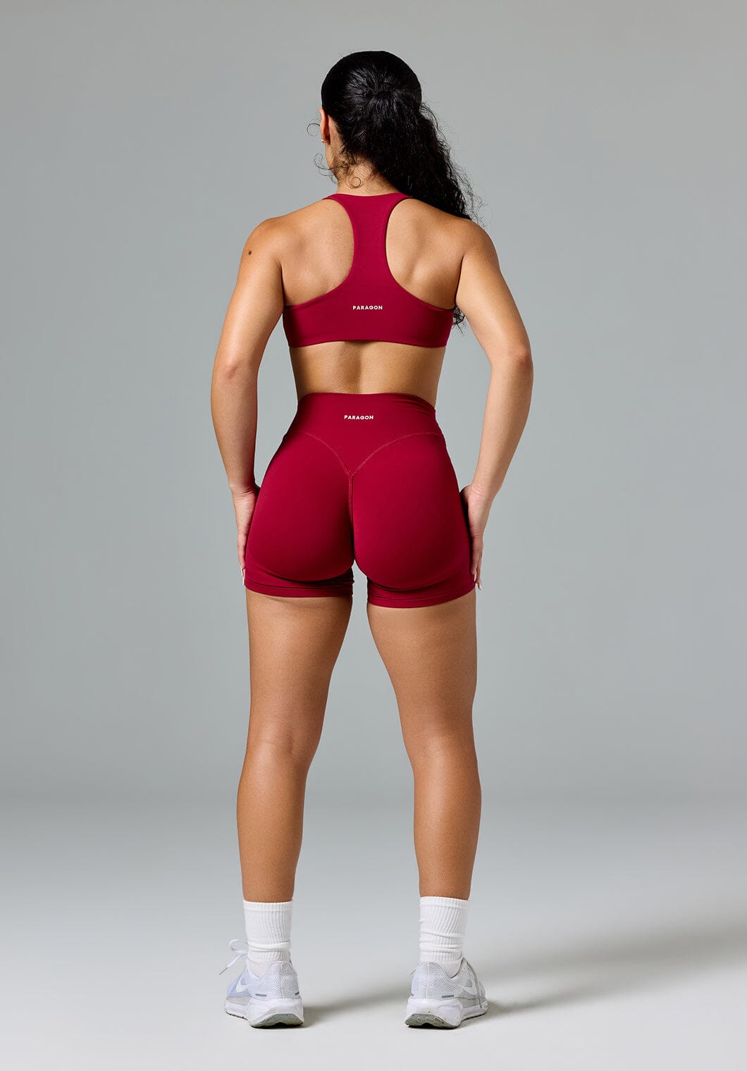 FormLux™ LiftTech™ Mid-Rise Short Red Amaranth