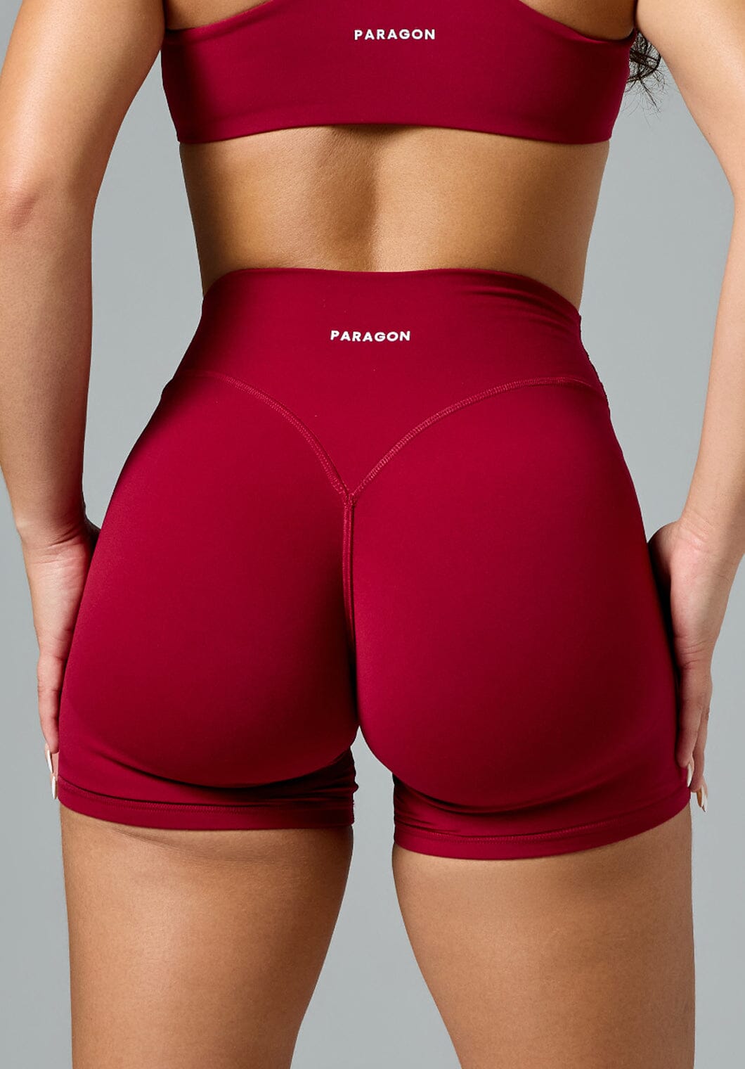 FormLux™ LiftTech™ Mid-Rise Short Red Amaranth