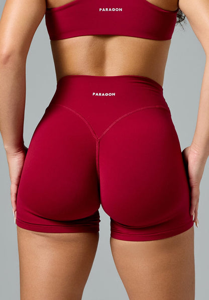FormLux™ LiftTech™ Mid-Rise Short Red Amaranth