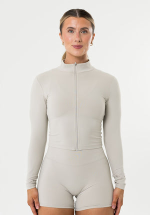 FormLux™ Mid Length Jacket Pearl Grey