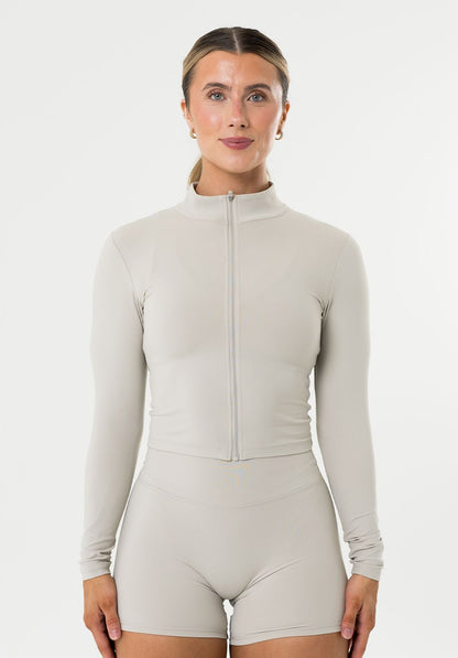 FormLux™ Mid Length Jacket Pearl Grey