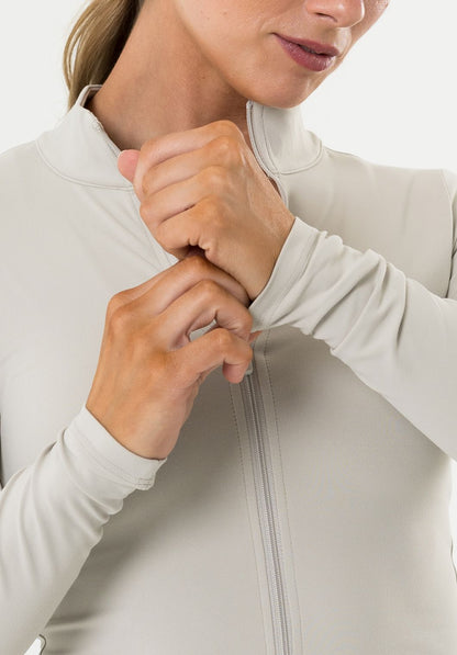 FormLux™ Mid Length Jacket Pearl Grey