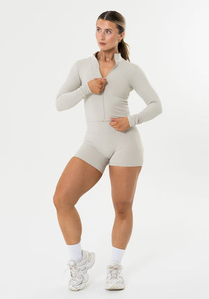 FormLux™ Mid Length Jacket Pearl Grey