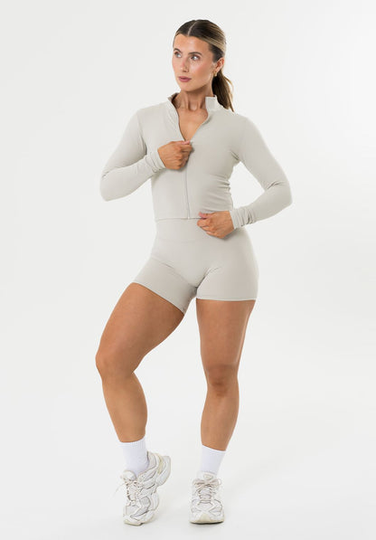 FormLux™ Mid Length Jacket Pearl Grey