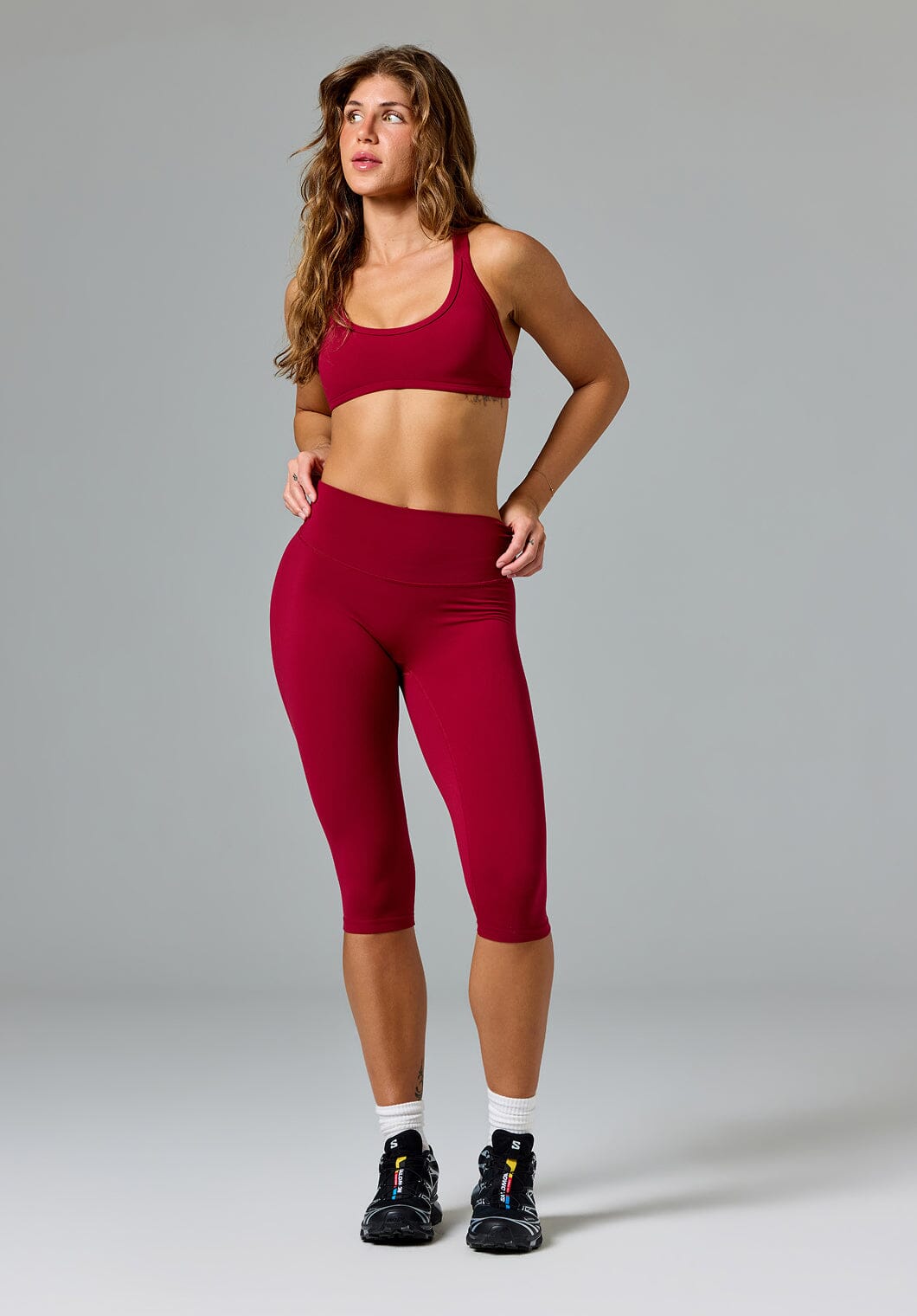 FormLux™ Original Sculptseam® Plus High-Rise Capri Red Amaranth