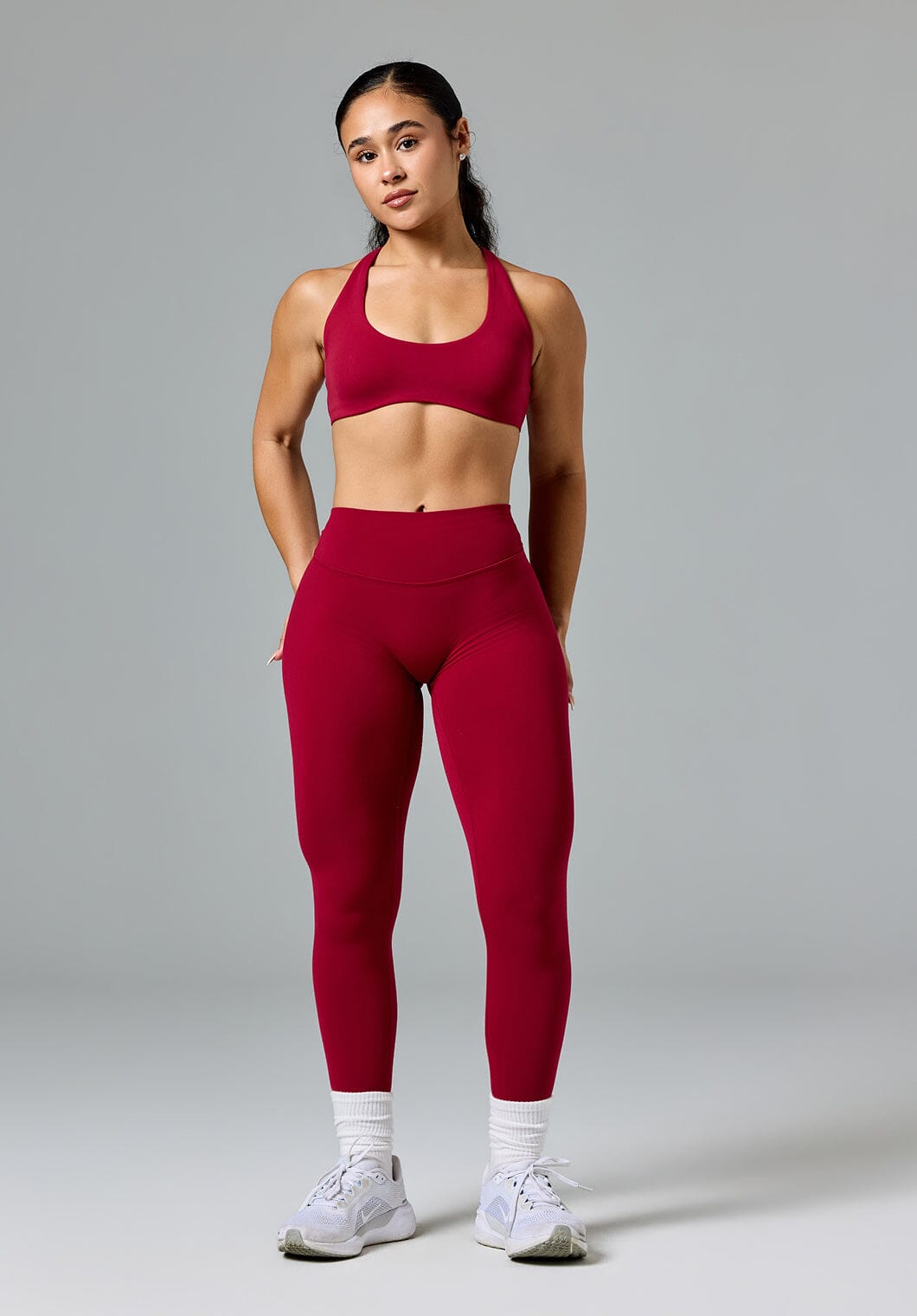 FormLux™ Original Sculptseam® Plus Mid-Rise Legging Red Amaranth