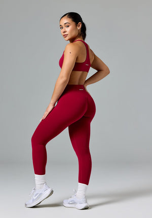FormLux™ Original Sculptseam® Plus Mid-Rise Legging Red Amaranth