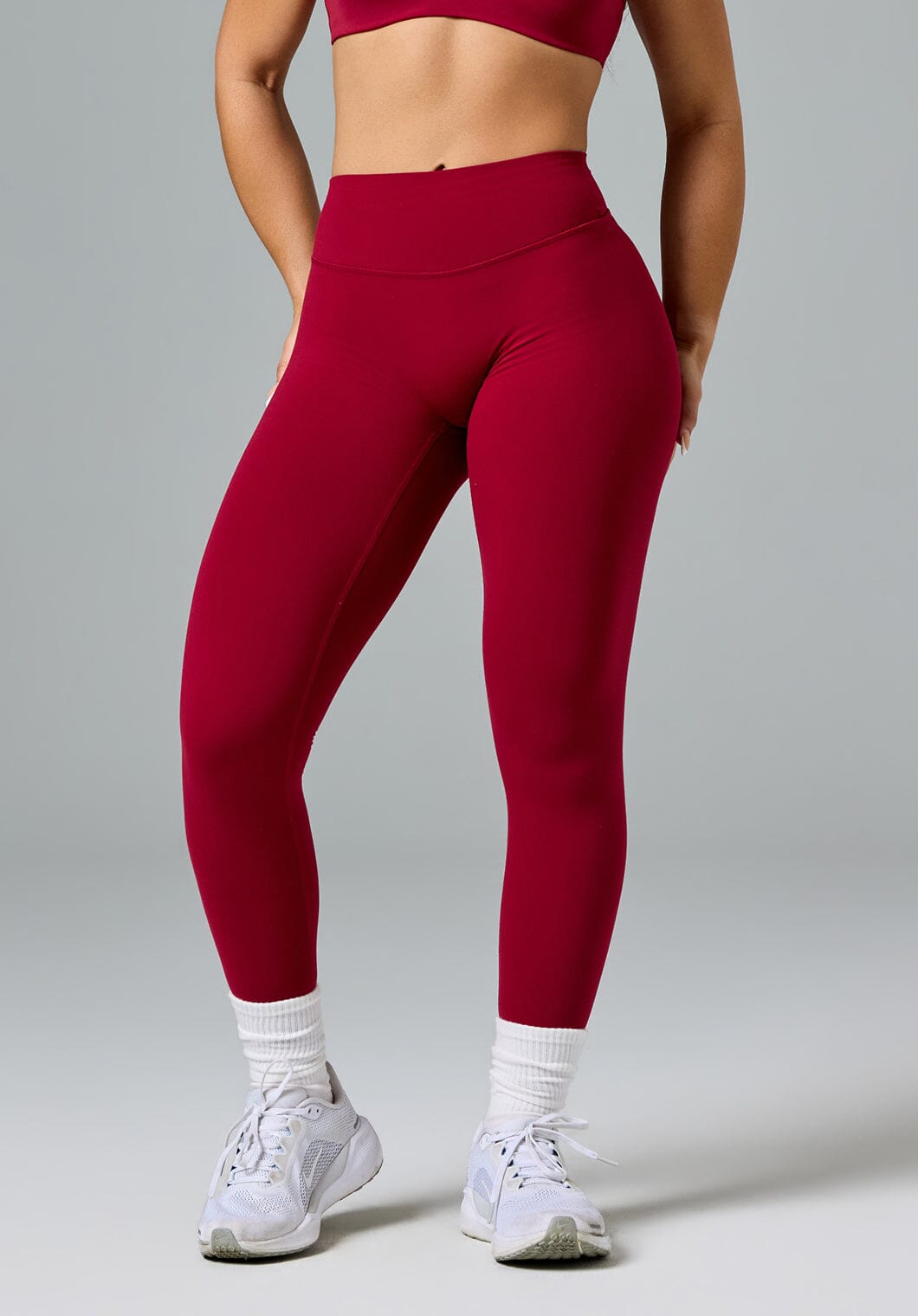 FormLux™ Original Sculptseam® Plus Mid-Rise Legging Red Amaranth