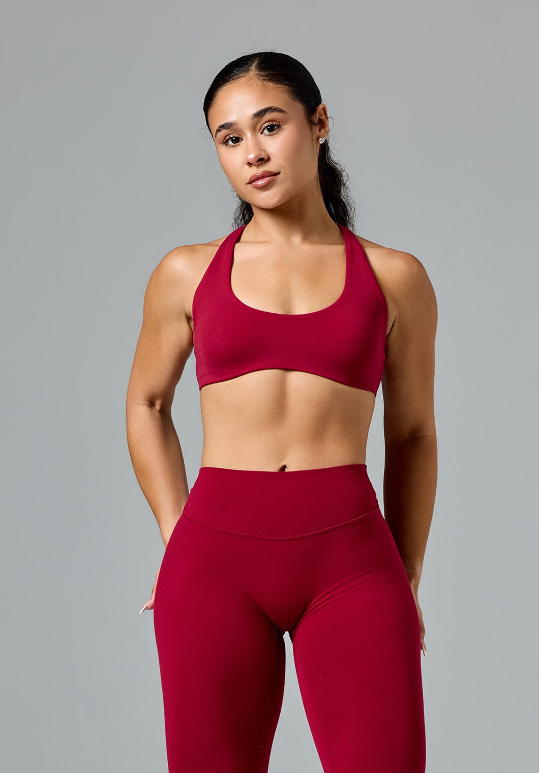 FormLux™ Racerback LiteSculpt™ Sports Bra Red Amaranth