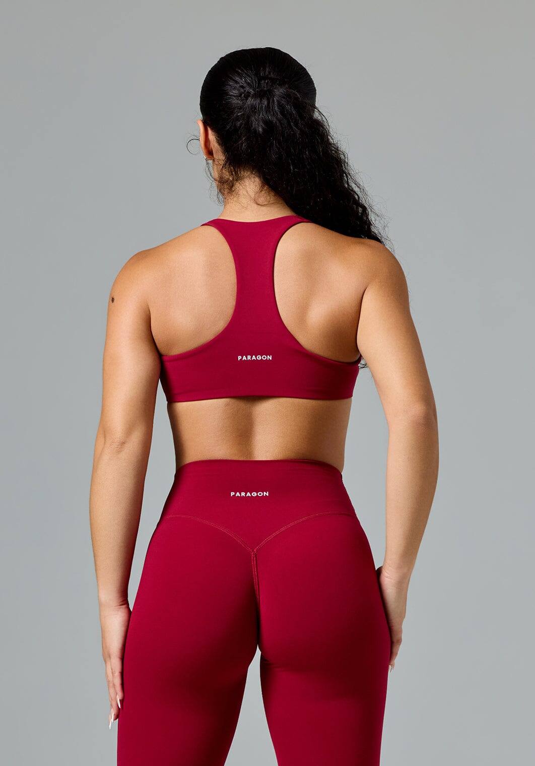 FormLux™ Racerback LiteSculpt™ Sports Bra Red Amaranth