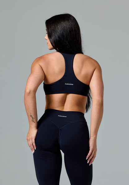 FormLux™ Racerback LiteSculpt™ Sports Bra Black Onyx
