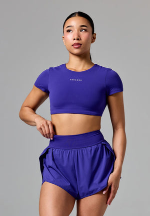 FormLux™ SmoothHold™ Open Back Crop Top Cosmic