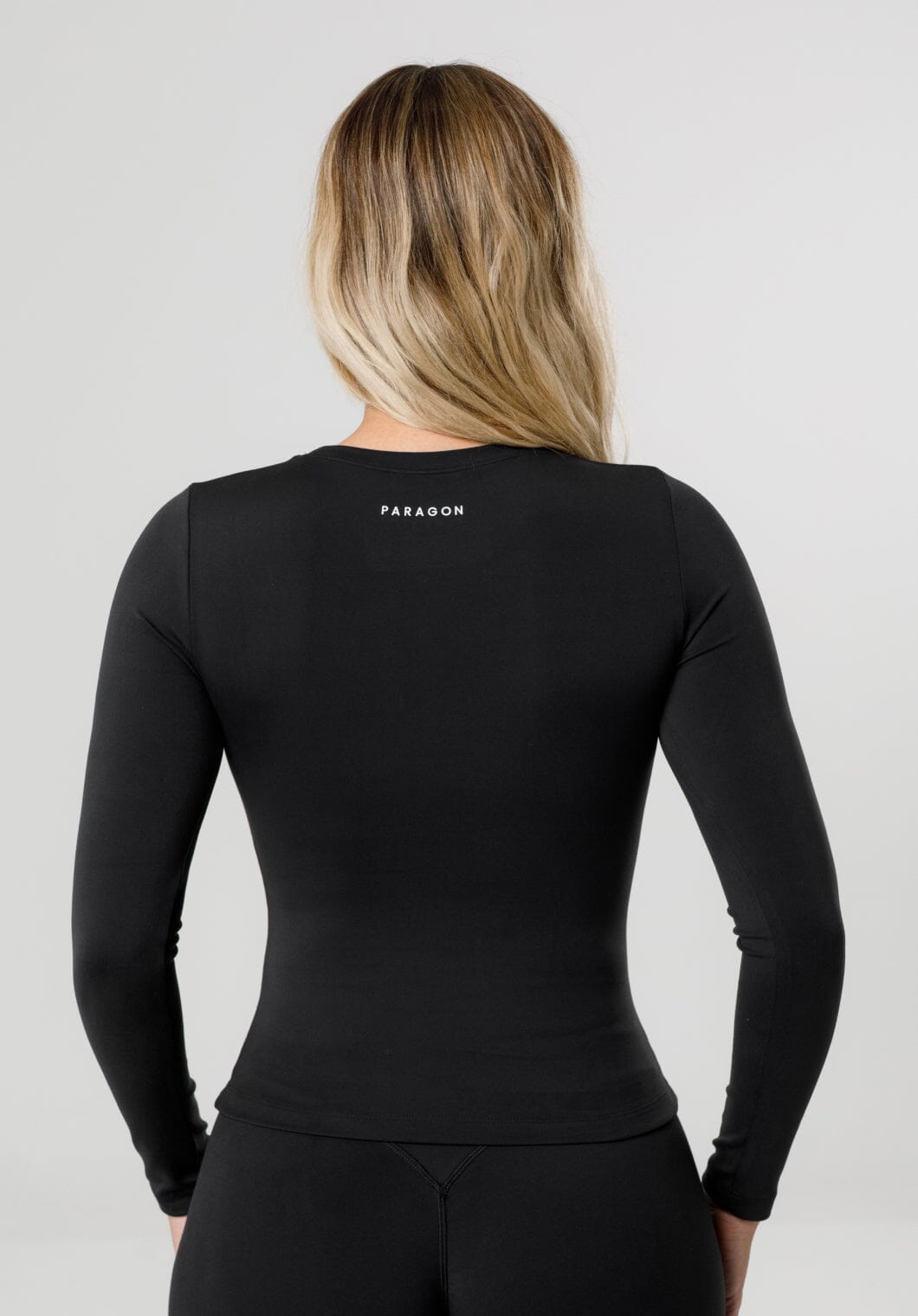 Reluna™ Full Length Long Sleeve Top Black
