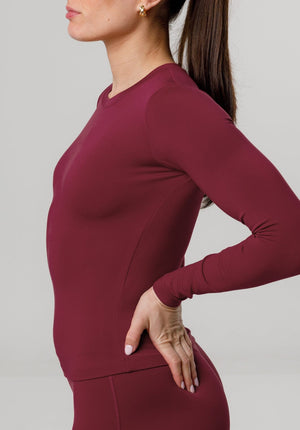 Reluna™ Full Length Long Sleeve Top Dahlia