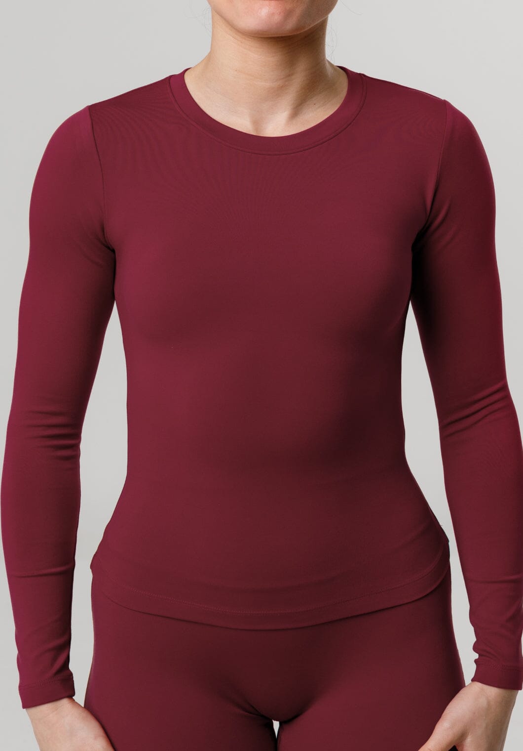 Reluna™ Full Length Long Sleeve Top Dahlia