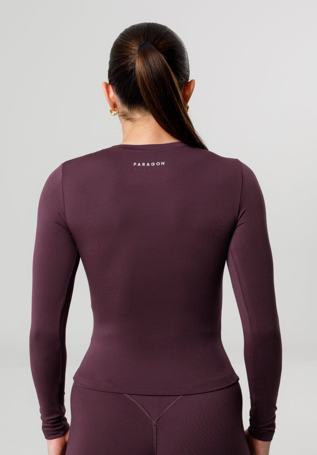 Reluna™ Full Length Long Sleeve Top Fig