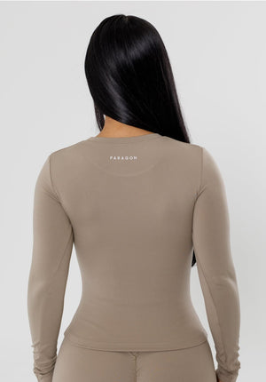 Reluna™ Full Length Long Sleeve Top Honey
