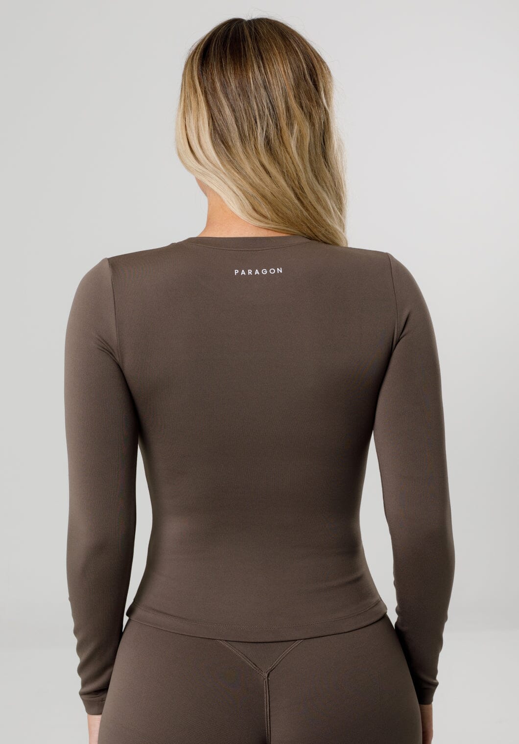 Reluna™ Full Length Long Sleeve Top Truffle