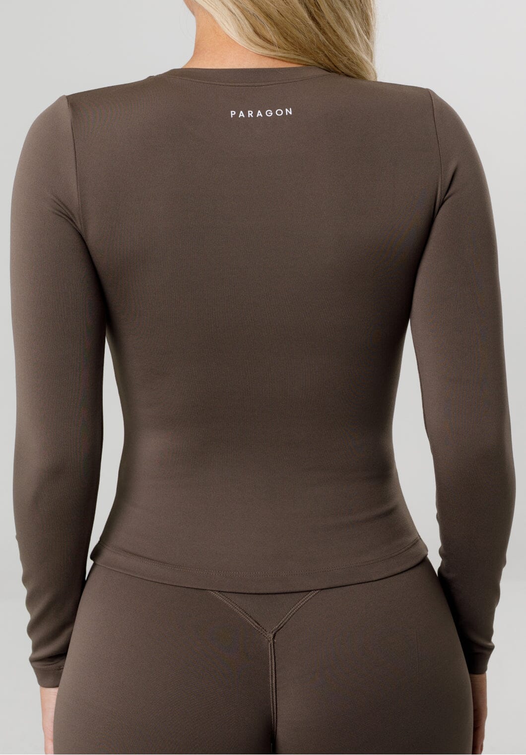 Reluna™ Full Length Long Sleeve Top Truffle