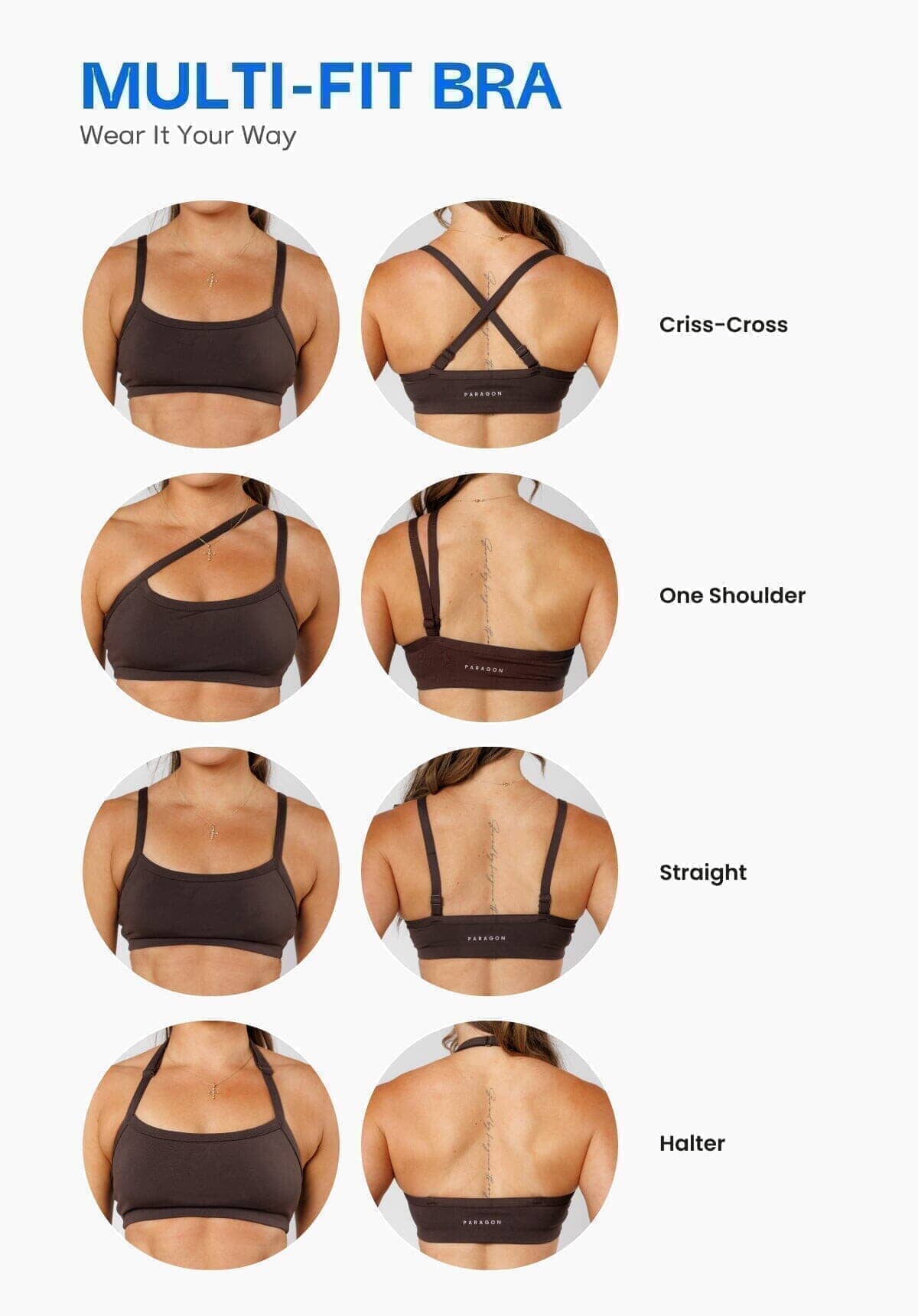 Reluna™ Multi-Fit Sports Bra Crush