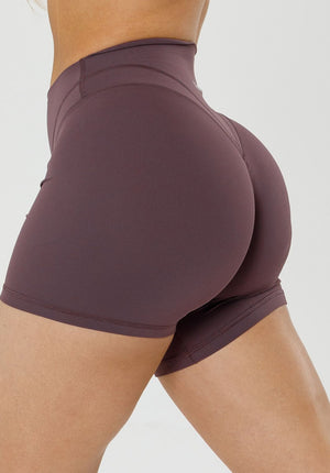 Recstretch™ Icon High-Rise Sculptseam® Plus Short 5" Cherry Cola