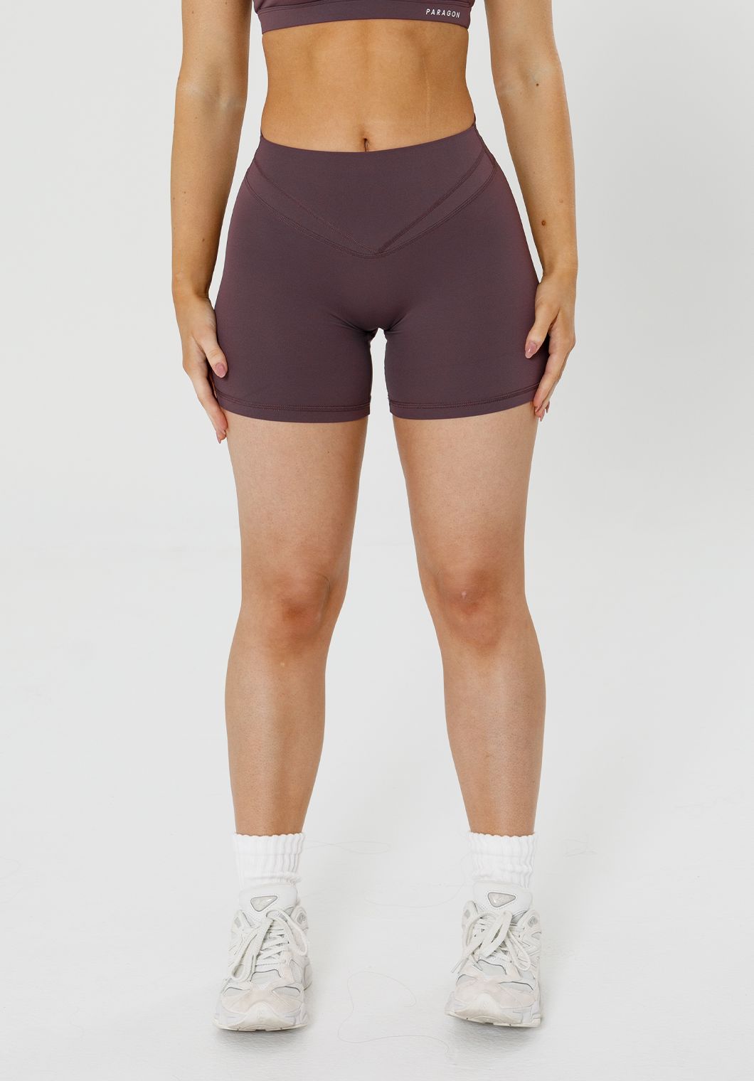 Recstretch™ Icon High-Rise Sculptseam® Plus Short 5" Cherry Cola