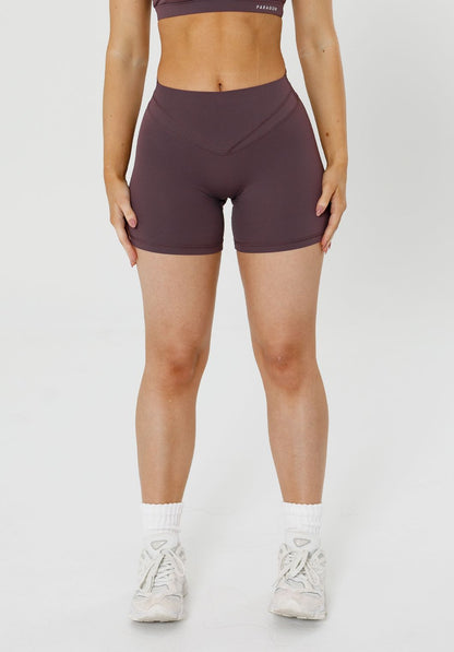 Recstretch™ Icon High-Rise Sculptseam® Plus Short 5" Cherry Cola